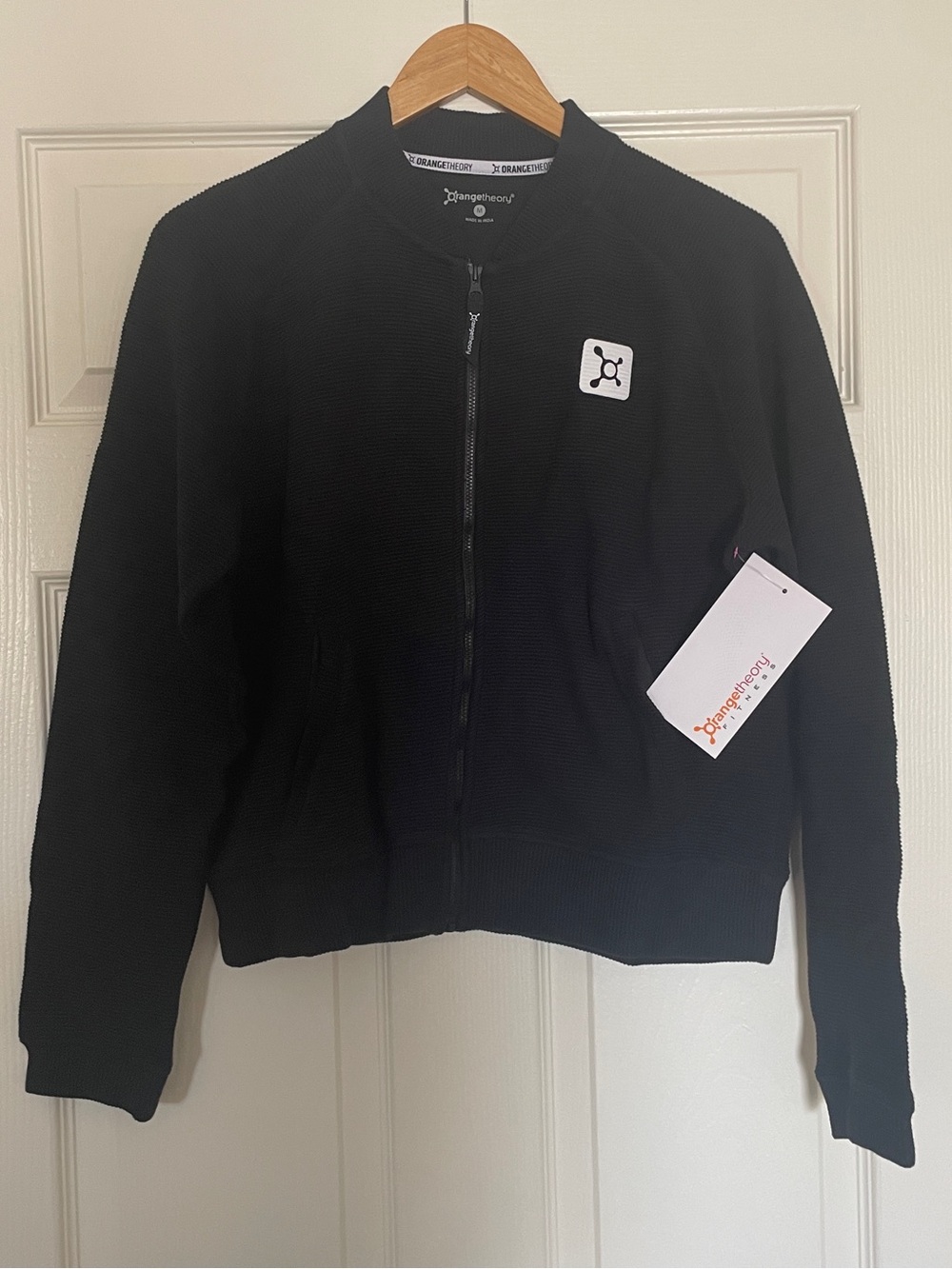 🧡 Orangetheory Fitness Women's Black Full Zip Bomber Jacket 🧡